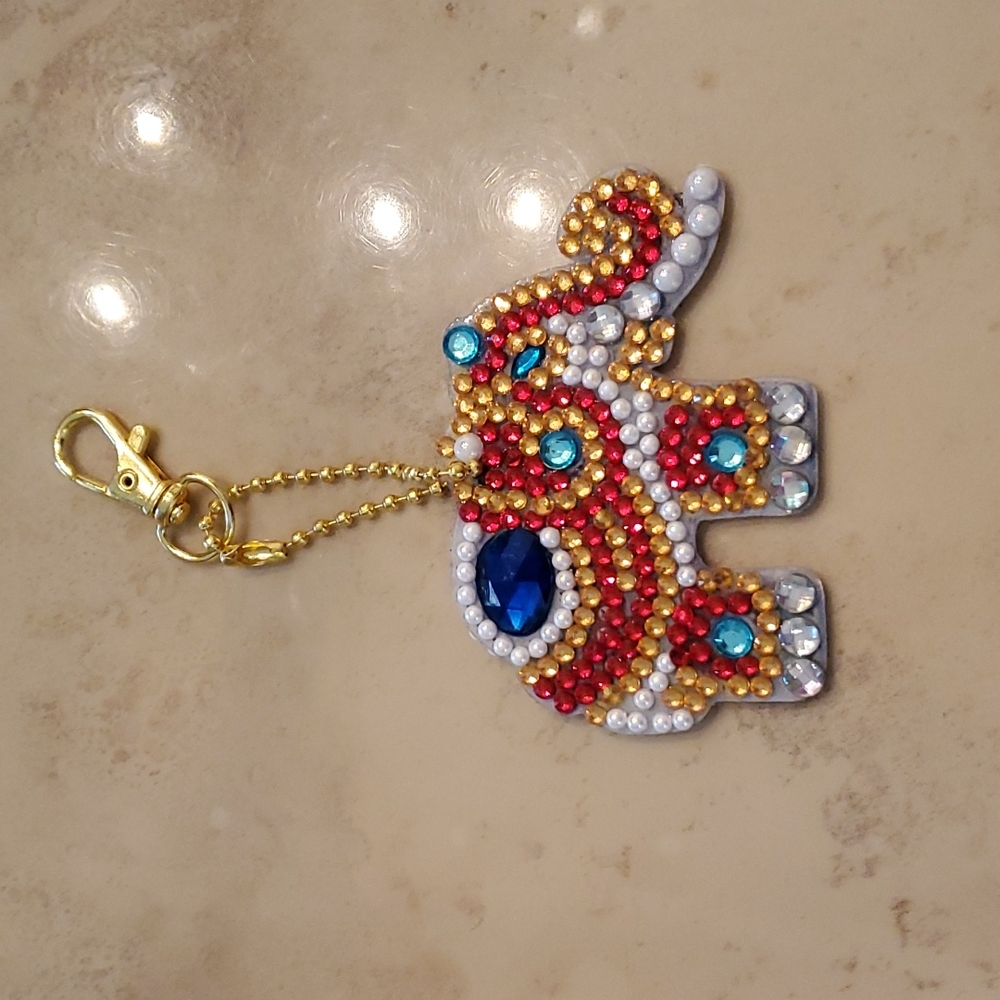 **SALE**Jeweled Elephant Keychain/Bag Charm nwot